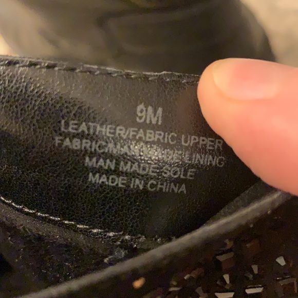 Black sparkle Gianni Bini boots bootie ankle boot size 9 sparkle - Picture 6 of 17